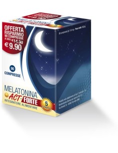 Melatonina Act Forte + 5 Complex Integratore 90 Compresse